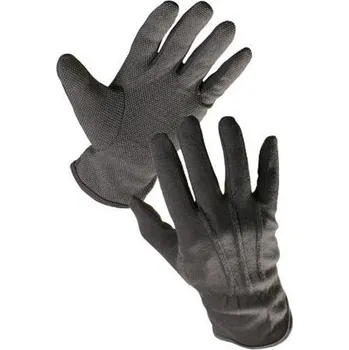 Pracovní rukavice CERVA BUSTARD pracovní rukavice bavlněné s PVC terčíky, černé Varianta: vel. 6 BUSTARD_CERNE-75870