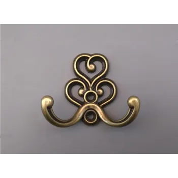 Věšák Mosazný věšák zlatý - dvojitý Heart