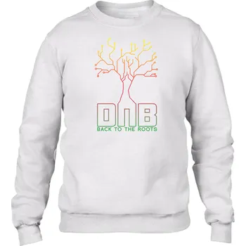 Pánská mikina DNB mikina pánská "Back to the roots" Velikost: XL, Barva: Bílá - Design 1