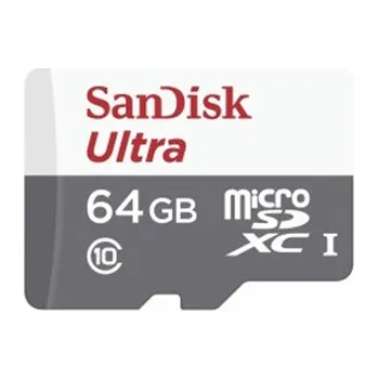 Paměťová karta Paměťová karta SANDISK SDSQUNS-064G-GN3MN micro SDHC 64GB CL10 s adaptérem