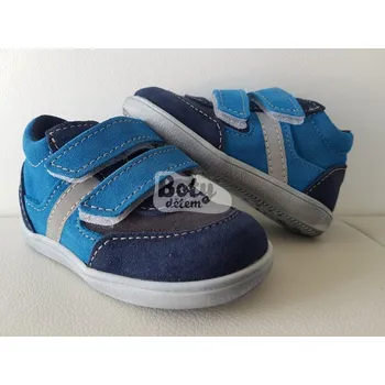 Chlapecké polobotky Jonap kožené boty 051SV light modrá 18