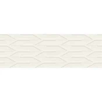 Obklad Nightwish bianco sciana B struktura rekt. - obkládačka rektifikovaná 25x75 bílá 160656