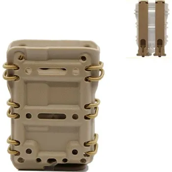 Airsoft Wosport Plastová MOLLE sumka na 5.56 zásobníky M4/M16 - TAN