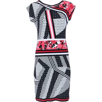 Dámské šaty Šaty Pratto 1072 barva: červená, velikost: 38