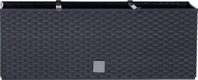 PROSPERPLAST Plastové samozavlažovací truhlíky Rato Case antracit 51,4 x 19,2 cm