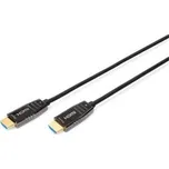 Digitus HDMI 2.1 AOC hybridní optický kabel, Type A M/M, 15m, UHD 8K@60Hz, CE, gold, bl