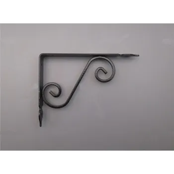 Držák na polici Konzole pod poličku černá - 135mm