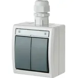 ATLAS IP65 Spínač sériový č.5 s vývodkou M20, na povrch, šedý