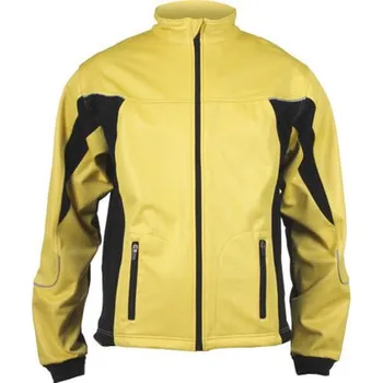 Pánská softshellová bunda Ski Windproof softshelová bunda žlutá-černá velikost oblečení L