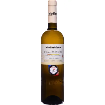 Víno Rulandské šedé 0,75 - 2018 - pozdní sběr - Vinařství Vladimír Tetur