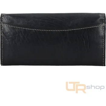 Peněženka 7546/T kožená dámská peněženka LAGEN - Black-Red