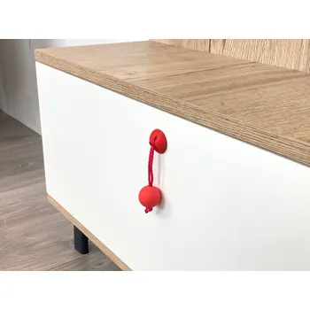 Nábytkové kování In-Design Nábytková knopka DUHA červená