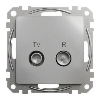 vypínač Schneider Electric Sedna Design/Elements televizní zásuvka TV-R koncová alu SDD113471R