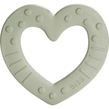 Hračka pro kojence Bibs Silikonové kousátko Baby Bitie Heart-sage