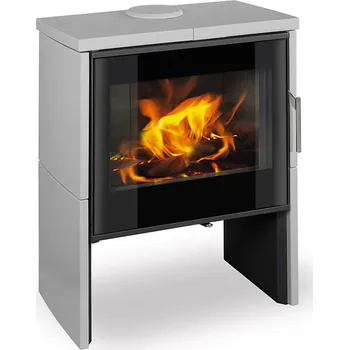 Krbová kamna ROMOTOP RIANO N 02 keramika holubí šeď 51502 - krbová kamna