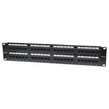 Patch panel Intellinet Patch panel 48 port Cat6, UTP, 2U, černý