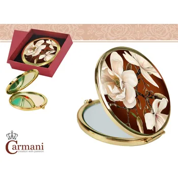 Carmani® Carmani - Kosmetické zrcátko s květinou Magnólie - 8,5*8,5 cm