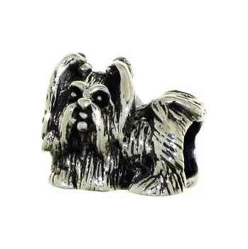 Přívěsek Stříbrný navlékací korálek pejsek