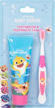 Zubní kartáček Pinkfong Baby Shark kartáček + zubní pasta 75 ml