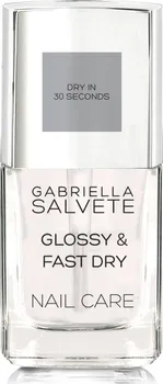 Lak na nehty Gabriella Salvete Nail Care Glossy & Fast Dry rychleschnoucí vrchní lak na nehty 11 ml