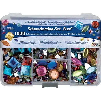Dětské zboží Kreul Sada KREUL akrylové štrasové kamínky barevné 1000ks