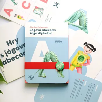 Jógová abeceda/Yoga Alphabet: 26 karet s hravými cviky ve tvaru písmen - Hanka Luhanová [CZ/EN] (2021, brožovaná)