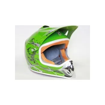 Helma na motorku Moto přilba Nitro Racing zelená M