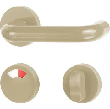 Dveřní kování Holar H 02 rozetové dveřní kování WC - béžová