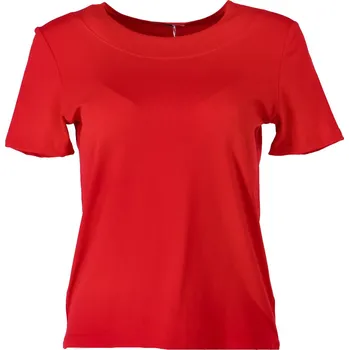 Dámské tričko Bigmar triko kr.rukáv loket barva: červená, Velikost: 42