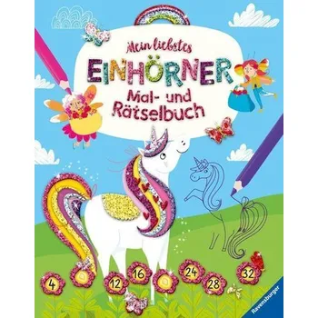 První čtění Mein liebstes Einhörner-Mal- und Rätselbuch - Loman, Sam