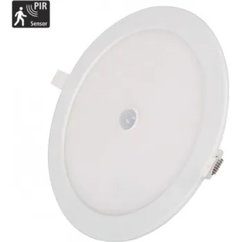 LED panel LED21 LED panel E6 vestavný s PIR čidlem 24W 240mm STUDENÁ BÍLÁ