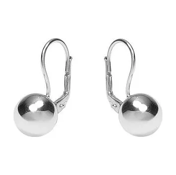 Náušnice Stříbrné náušnice koule 8mm