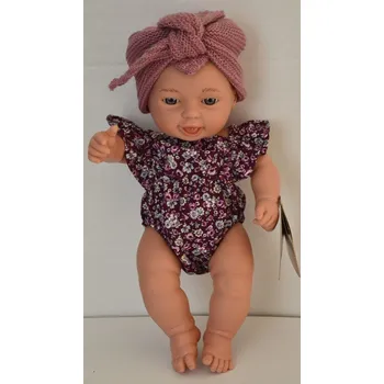 Panenka Panenka Zoe v květovaném overalu od firmy Lamagik ze Španělska (španělská panenka - 28 cm)