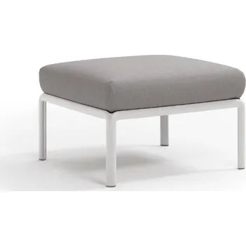 Taburet Nardi KOMODO taburet - biely rám/ grigio šedý poťah