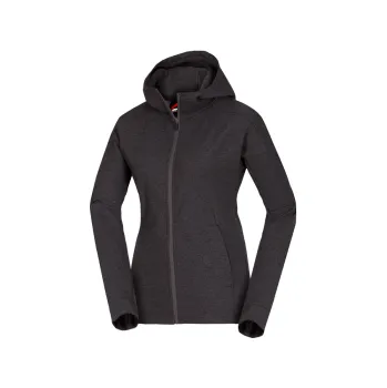 Pánská mikina Northfinder Emilee blackmelange XS; Černá mikina + DÁREK DLE VÝBĚRU!