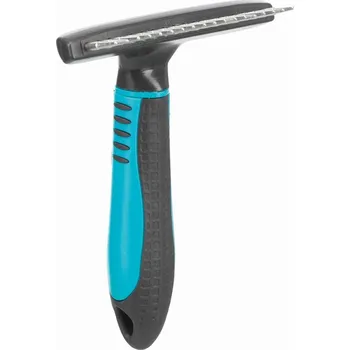 Kosmetika pro psa Trixie Hrablo s rotačnímy zuby,antiskluz.rukojeť 10x15cm, zuby 2cm