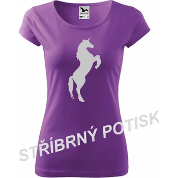 Dámské tričko ON-DESIGN Dámské tričko s JEDNOROŽCEM 2 Velikost: 2XL, Barva: fialová