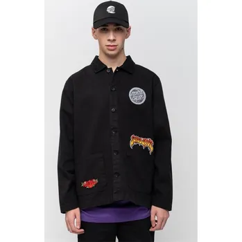 Pánské oblečení SANTA CRUZ bunda - Plant Jacket Washed Black (WASHED BLACK) velikost: M