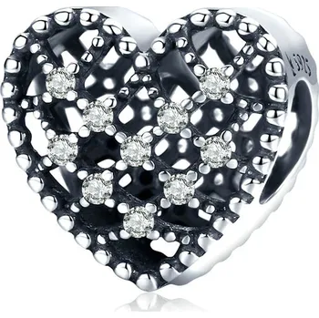 Přívěsek Bamoer stříbrný přívěsek Čisté srdce