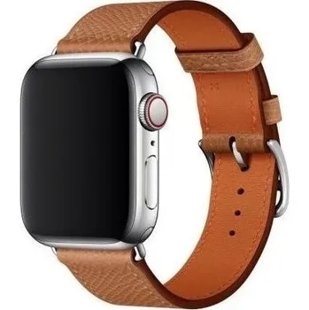 Řemínek na hodinky Kožený řemínek pro Apple Watch Ultra 49mm / 46mm / 45mm / 44mm / 42mm - hnědý