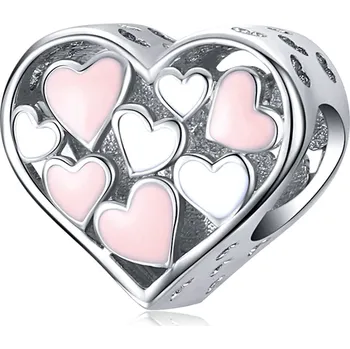 Šperk Bamoer stříbrný přívěsek Nevinné srdce