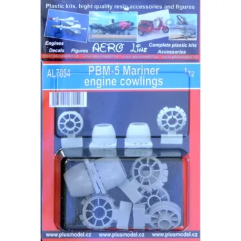 Plastikový model Plusmodel 1/72 PBM-5A Mariner - Engine Cowlings