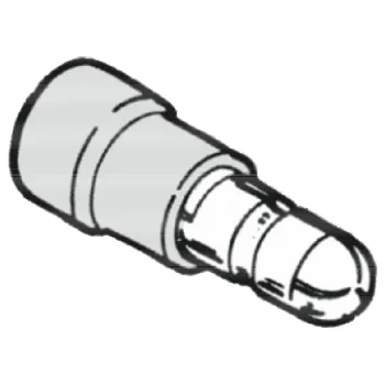 elektrický kabel zástrčka kruhová, izolovaná, červená 4 x 0,25 - 1,5