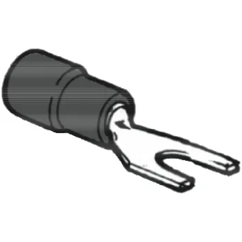 Kabelové oko kabelové oko vidlicové, izolované, červené 5 x 0,25 - 1,5