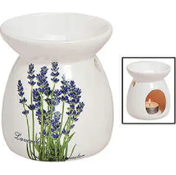 Aroma lampa G. Wurm, Německo GW - Keramická aromalampa s levandulí - (š / v / h) 9*11*9 cm
