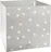 Atmosphera Dětský textilní úložný box na hračky 29 x 29 x 29 cm, hvězdy/šedý