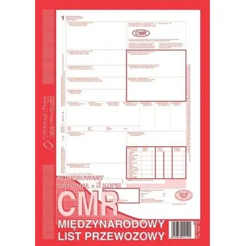 Set školních potřeb CMR Międzynarodowy list przewozowy 800-1N