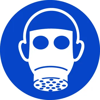 Kancelářské potřeby Značka Používej respirátor, plast, 200x200 mm