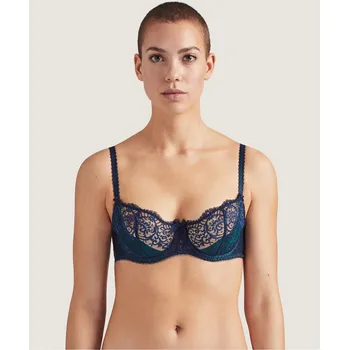 Souprava dámského spodního prádla Podprsenka bardotka AUBADE (OA14-14), Velikost 75C, Barva zelená