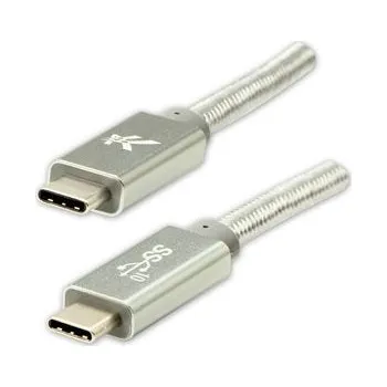 Datový kabel Logo USB kabel (3.2 gen 2), USB C samec - USB C samec, 1m, Power Delivery 100W, 10 Gb/s, (KUEHERL10ABL)
